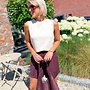 Soft silk short brown