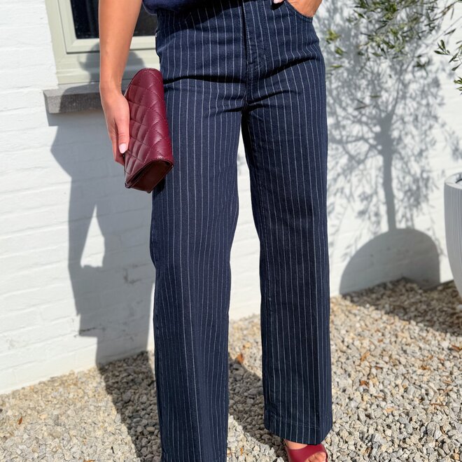 *Pinstripe Wide Leg