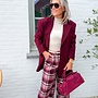 *The Classique Blazer Wine Red