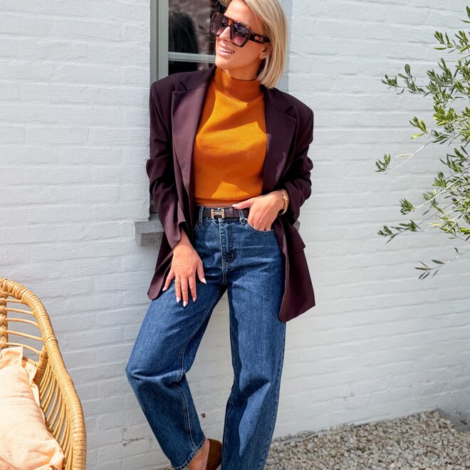 *The Classique Blazer Brown