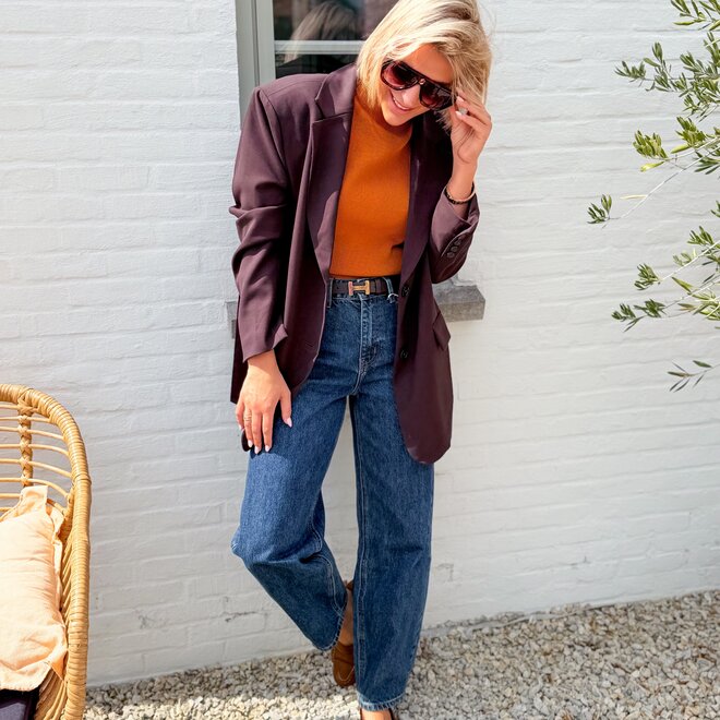 *The Classique Blazer Brown