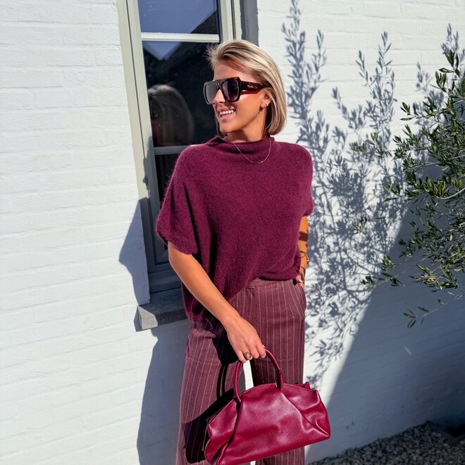 Soft Luxury Pull Bordeaux