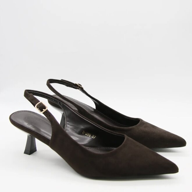 Juliette Kitten Heel Brown