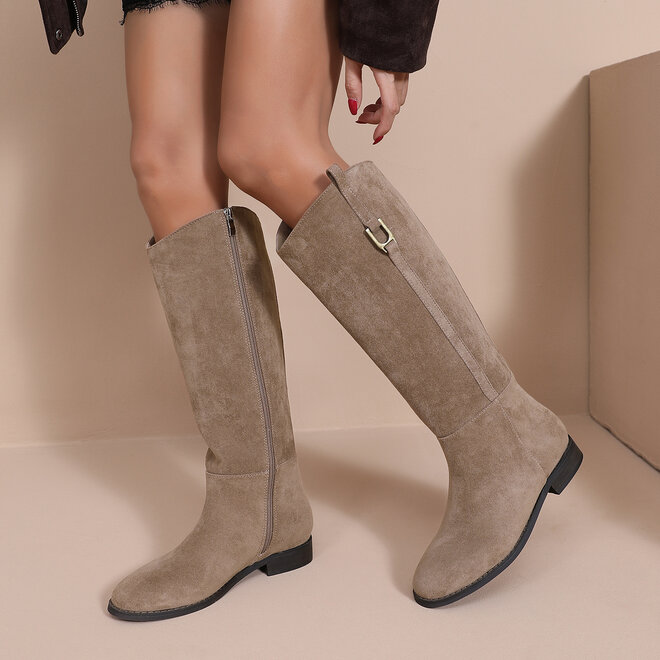 *Cozy season Boots Taupe
