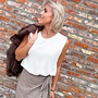 *Flowy Top White