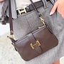 *H Classic Handbag Dark Brown