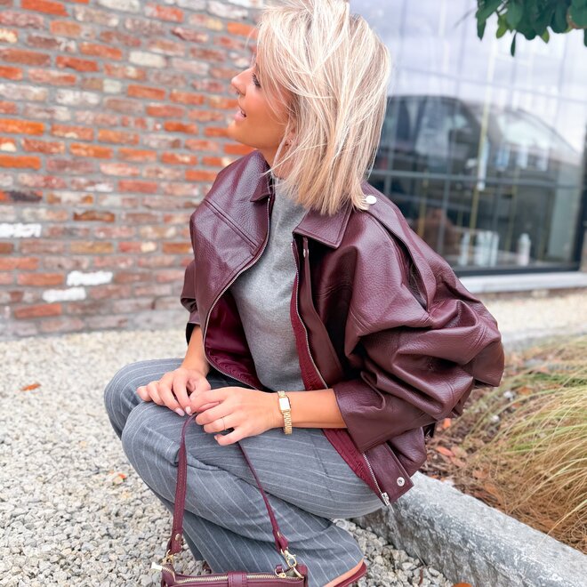 *Autumn Pinstripe Trouser Grey