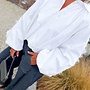 *Balloon white blouse