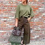 *Relaxed Wide Pants Kaki