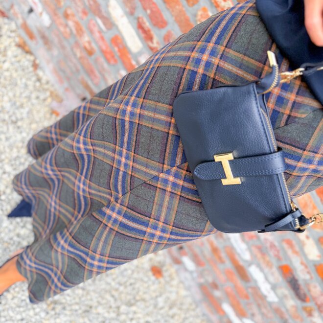 *H Classic Handbag Dark Blue