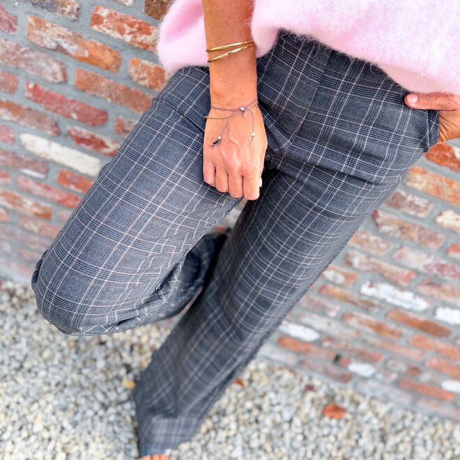 *The plaid trouser