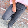 *The plaid trouser