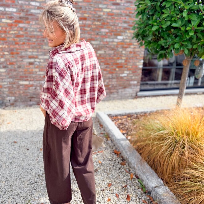 *Relaxed Wide Pants Brown