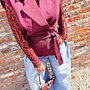 *Ceintuur gilet burgundy