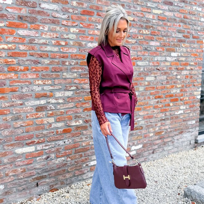 *Pleated denim