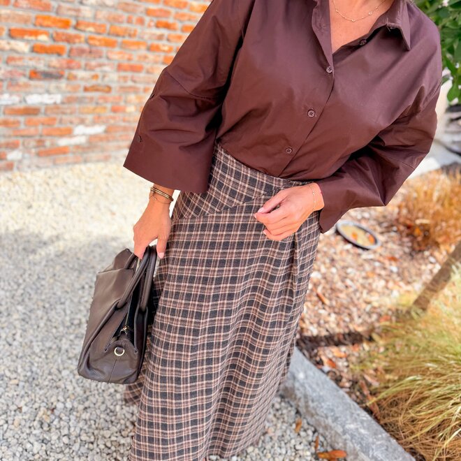*The fluid blouse brown