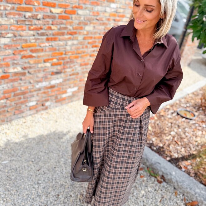 *The fluid blouse brown