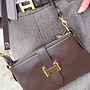 * H Lederen Riem Dark Brown 2 cm