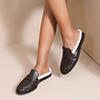 * Teddy loafer dark brown leather look