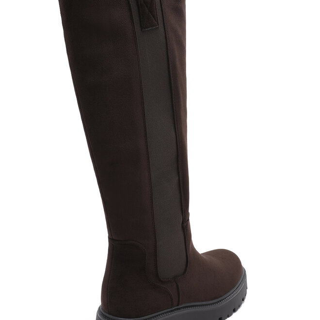 *Brown knee boot