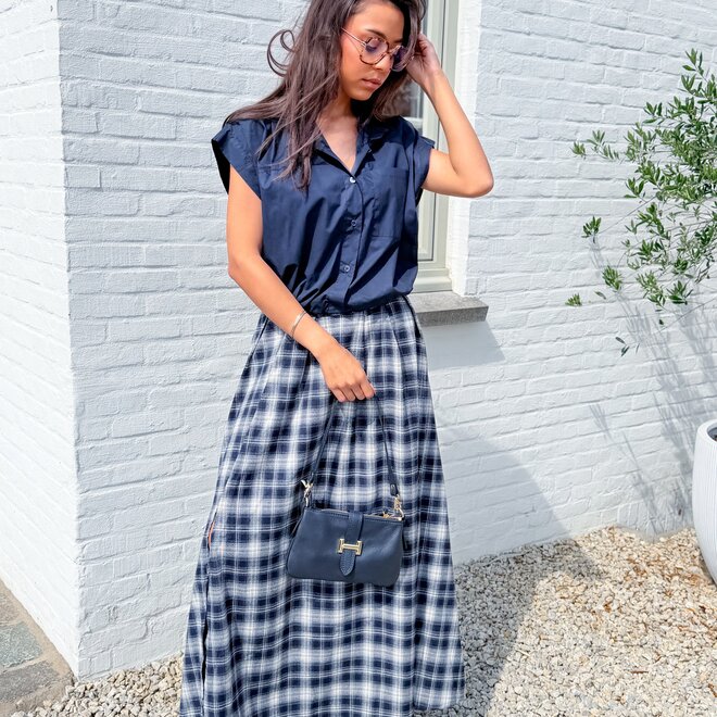 *Long carreaux skirt