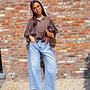 *Pleated denim