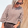 *cotton plaid blouse