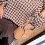 *Louise Leather Handbag Beige