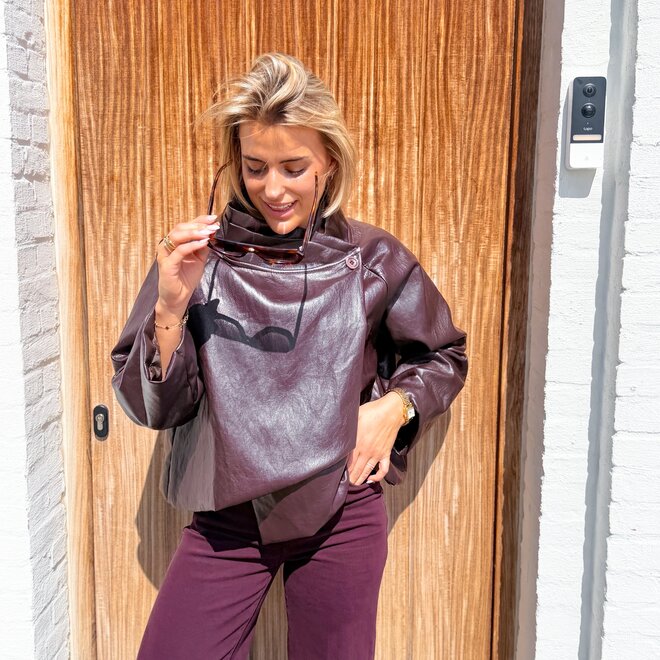 *Deep plum jacket
