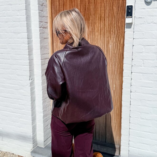 *Deep plum jacket