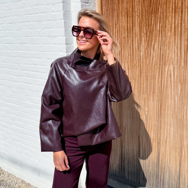 *Deep plum jacket