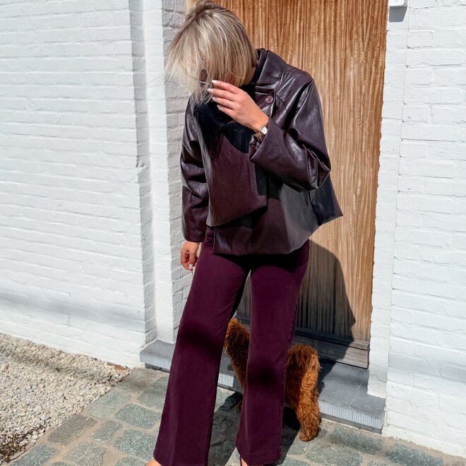 *Plum Wide Leg
