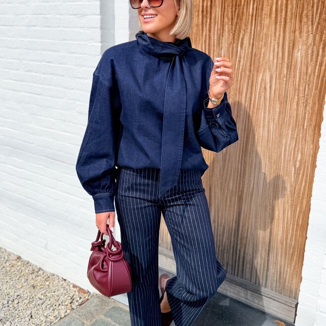 *Pinstripe Wide Leg