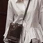 *Buckle bag brown