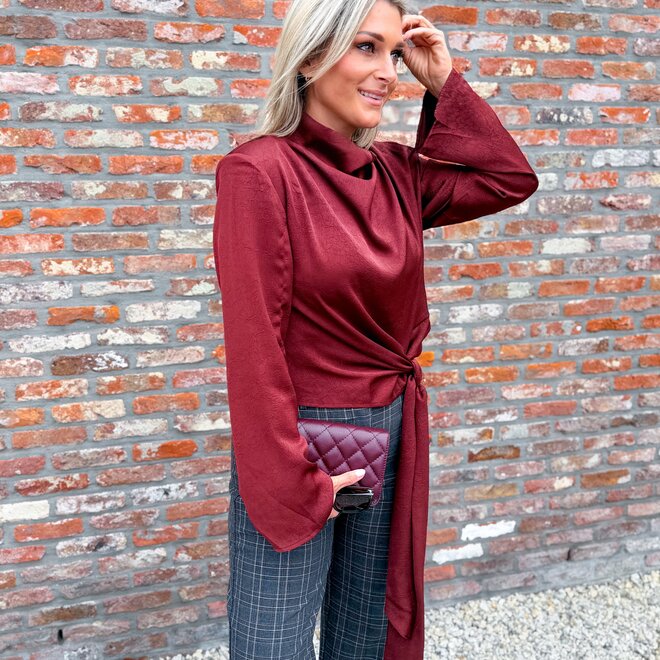 *Cascade blouse bordeaux