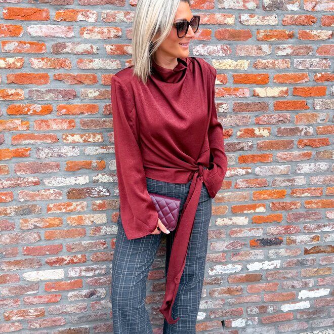 *Cascade blouse bordeaux