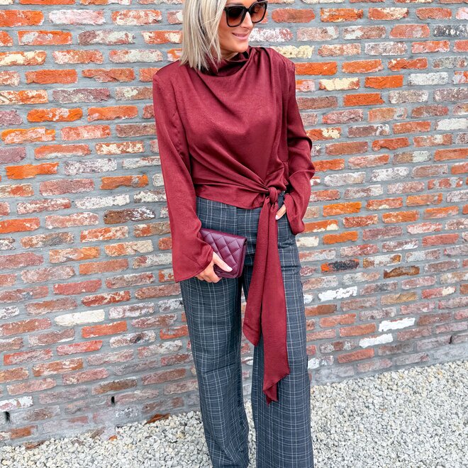 *Cascade blouse bordeaux