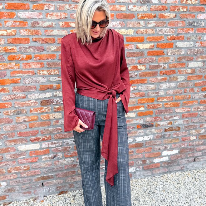 *The plaid trouser