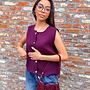 *Gilet aubergine
