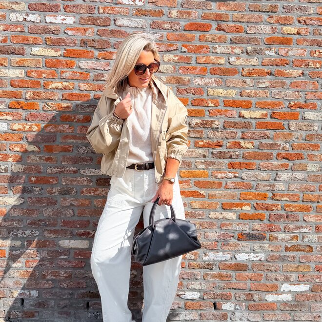 *Cropped parka jacket