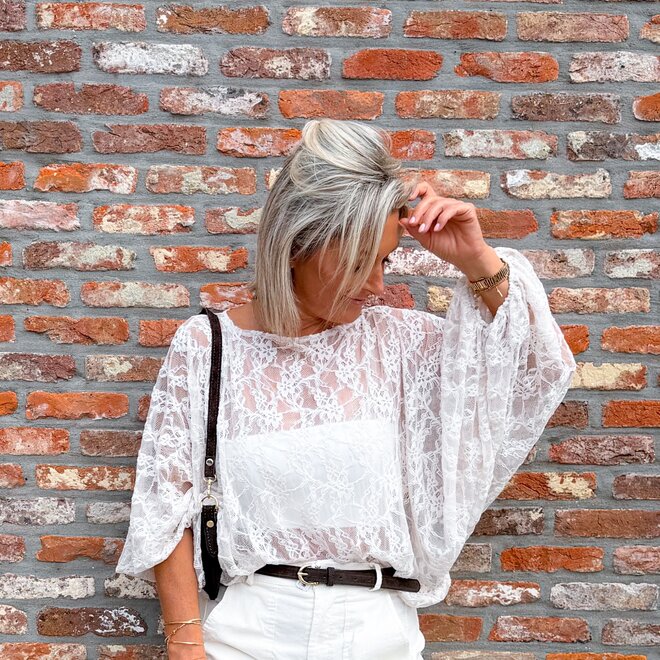 *First falling blouse beige