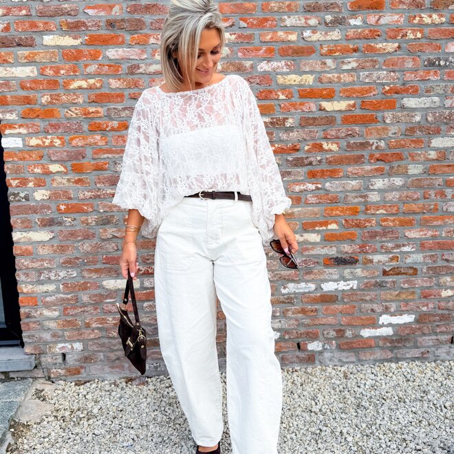 *First falling blouse beige