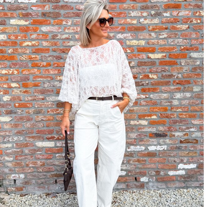 *First falling blouse beige