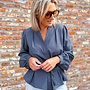 *Mosaïc blouse blue