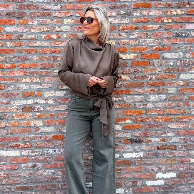 *Cascade blouse brown