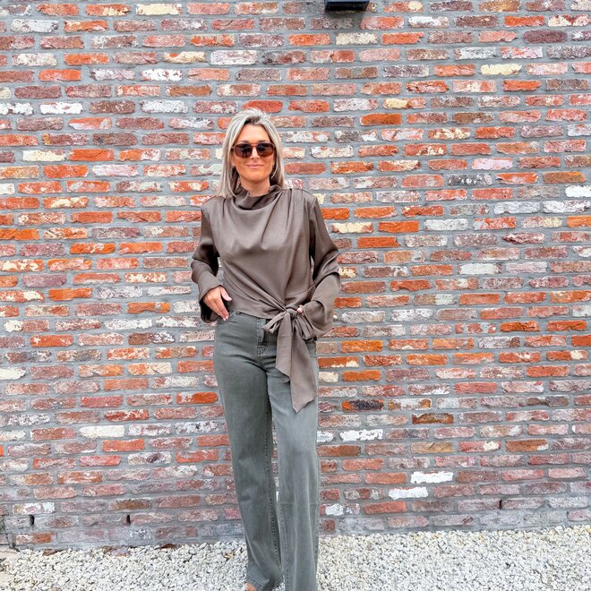 *Cascade blouse brown