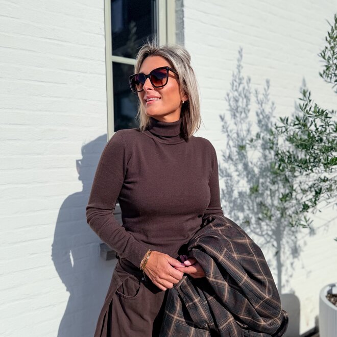 *The basic turtle neck brown
