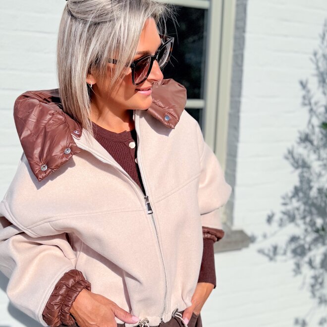 *Eden jacket beige/brown