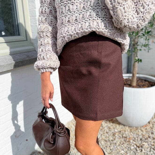 *Morgan skirt brown