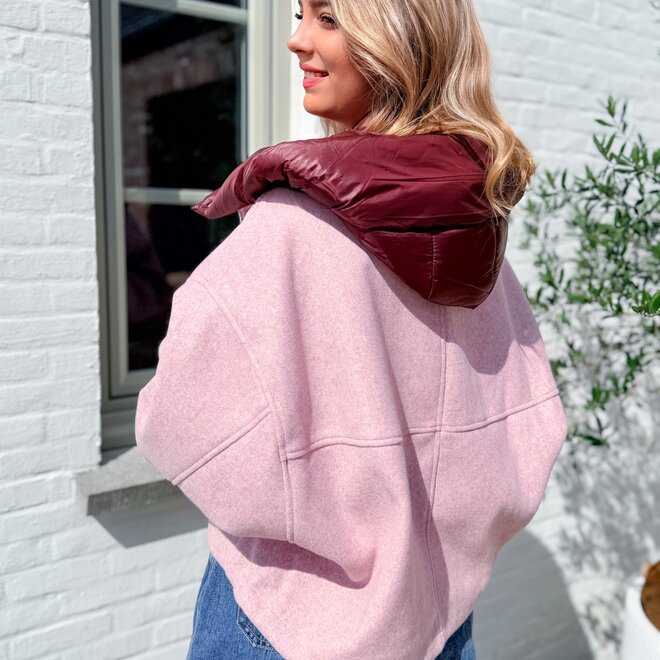 *Eden jacket rose/burgundy